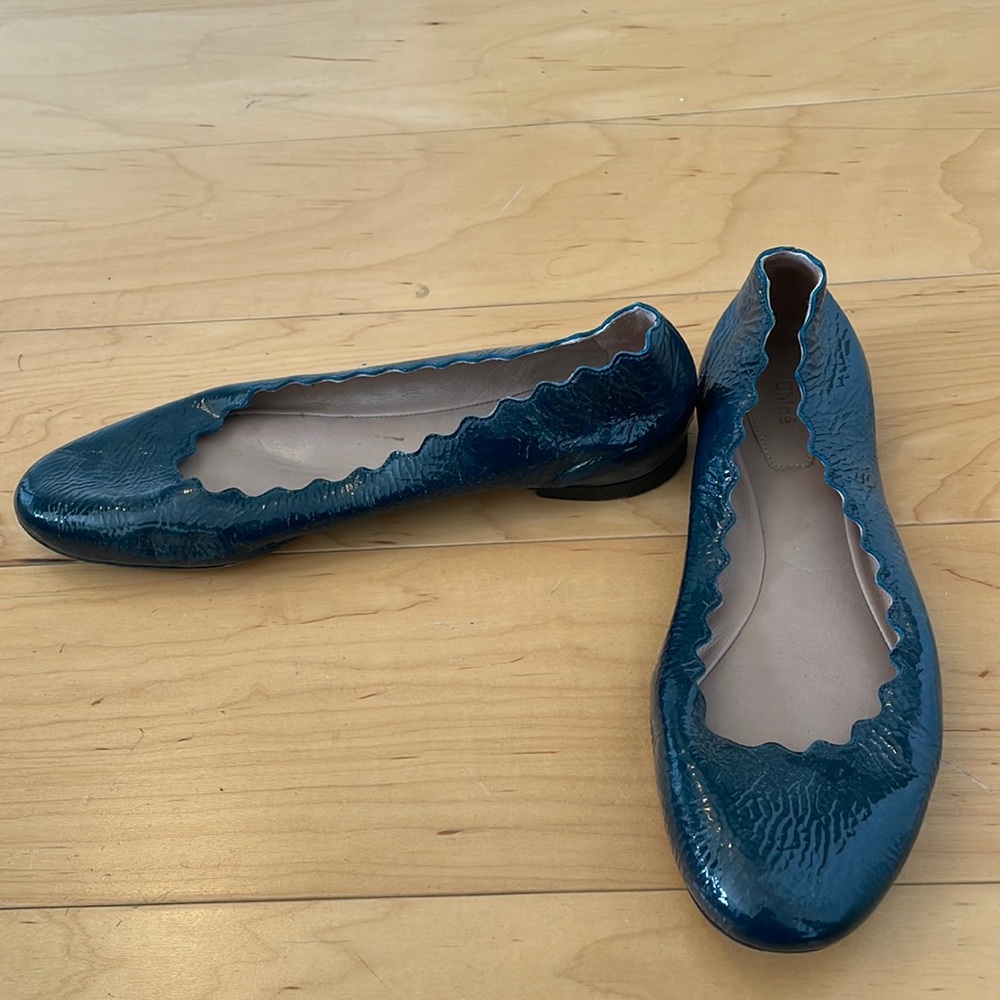 Classic Chloe patent ballet flats